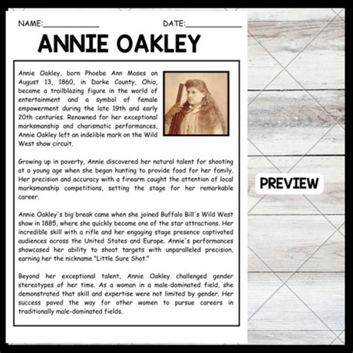 Annie Oakley Biography, Age, Height, Husband, Net Worth, Family