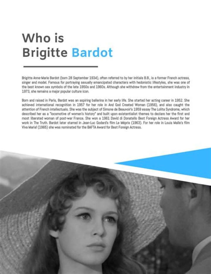 Brigitte Bardot Biography, Age, Height, Husband, Net Worth, Family