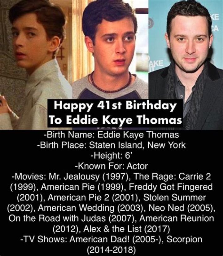 Eddie Kaye Thomas Biography, Age, Height, Wife, Net Worth, Family