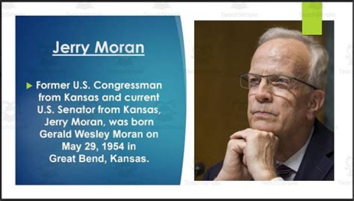 Jerry Moran Biography, Age, Height, Wife, Net Worth, Family