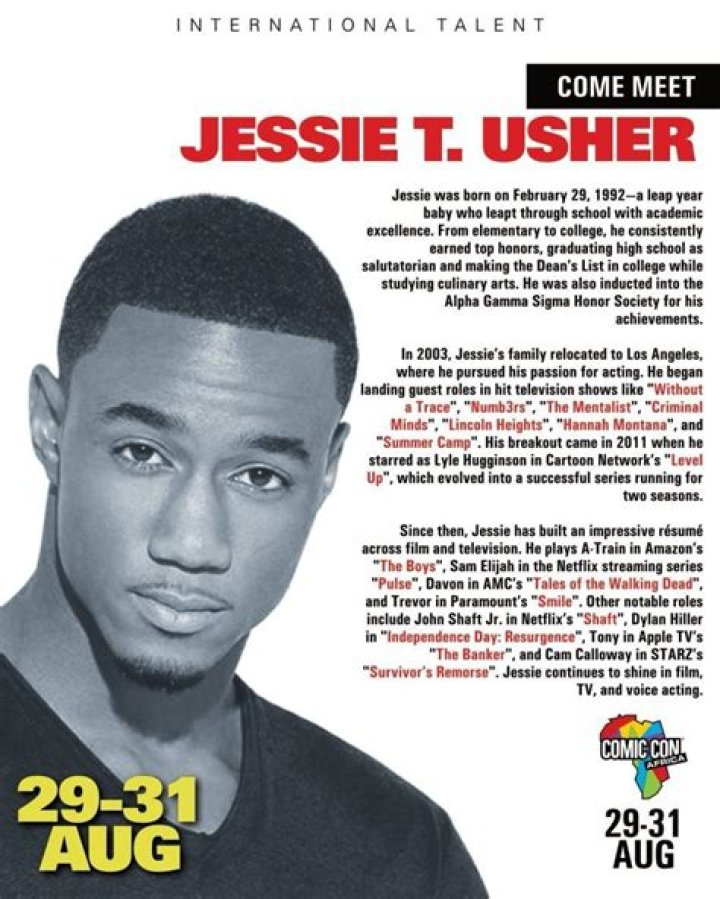 Jessie T. Usher Biography, Age, Height, Wife, Net Worth, Family