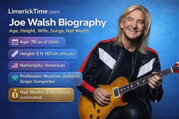Joe Walsh Biography, Age, Height, Wife, Net Worth, Family