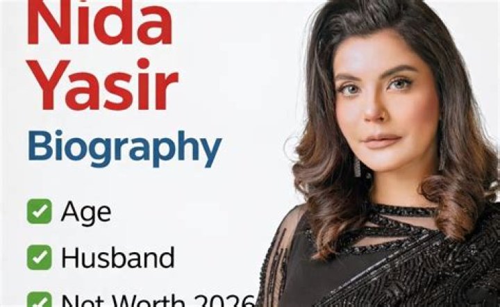 Nida Yasir Biography, Age, Height, Husband, Net Worth, Family