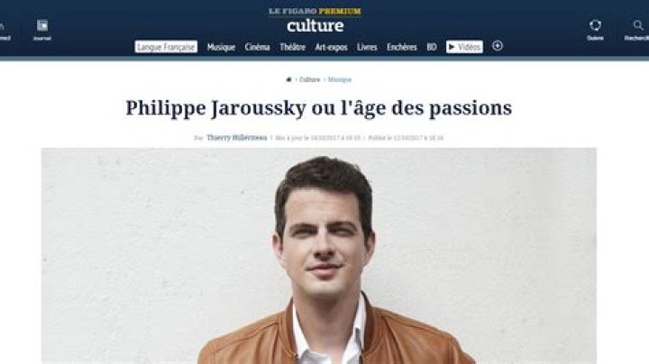 Philippe Jaroussky Biography, Age, Height, Wife, Net Worth, Family