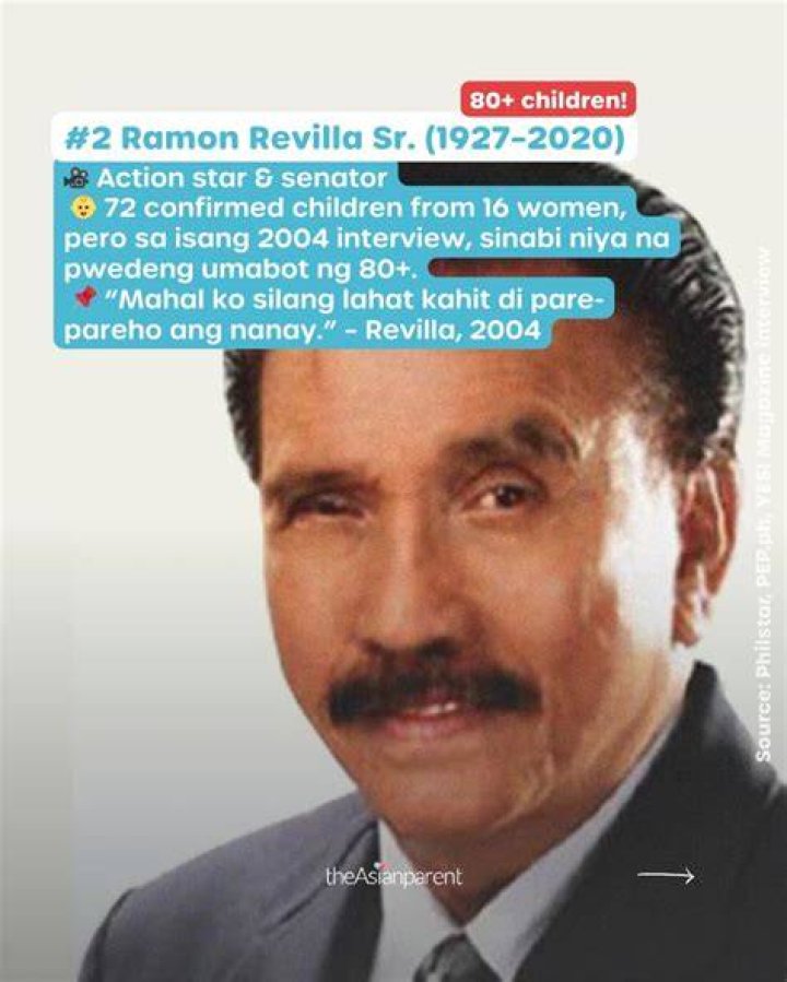 Ramon Revilla Sr. Biography, Age, Height, Wife, Net Worth and Family